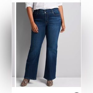 Tighter Tummy Fit High-Rise Boot Jean - Dark Wash, size 16